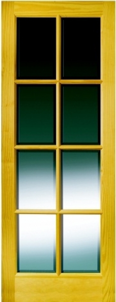 seabury clear bevelled door